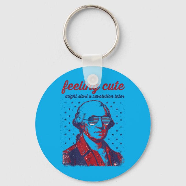 4th July Key Ring (Front)