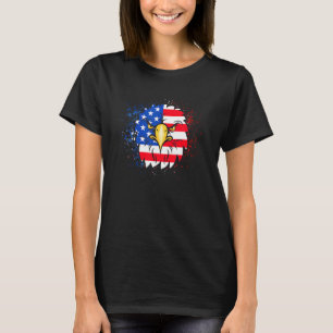 4th July Men Women Usa Independence Day Red Blue W T-Shirt