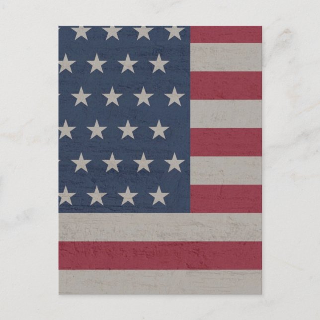 4TH JULY PARTY FLAG  POSTCARD (Front)