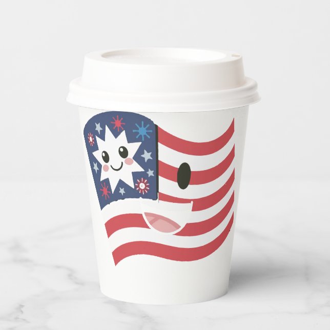 4th July Party  Paper Cups (Front)