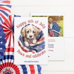 4th July Photo Greeting  Holiday Card