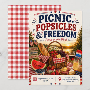 4th July Picnic Invitation – Patriotic Outdoor