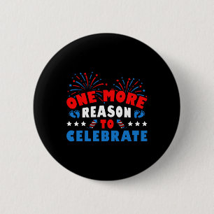 4th July Pregnancy Announcement 6 Cm Round Badge