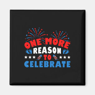 4th July Pregnancy Announcement Magnet
