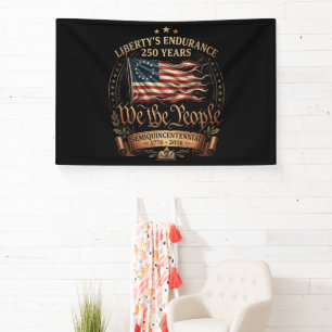 4th July Semiquincentennial 1776-2026 Banner
