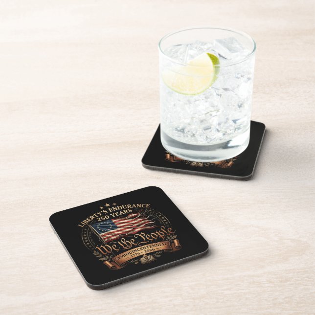 4th July Semiquincentennial 1776-2026 Coaster (Right Side)