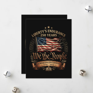 4th July Semiquincentennial 1776-2026 Holiday Card