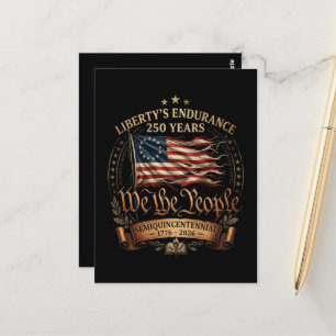 4th July Semiquincentennial 1776-2026 Postcard
