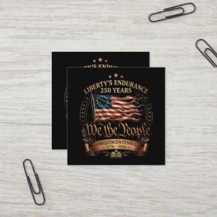 4th July Semiquincentennial 1776-2026 Square Business Card