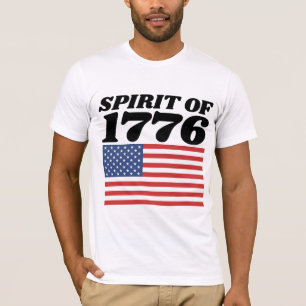 4TH JULY SPIRIT OF 1776 PATRIOTIC T-SHIRTS
