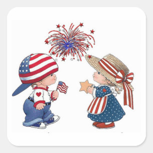 4TH July stickers