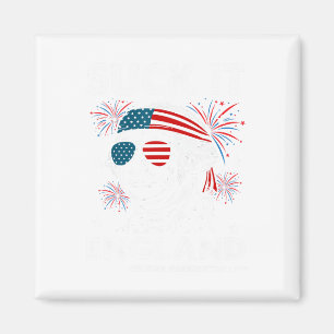 4th July Suck-it England Shirt Funny George-washin Magnet