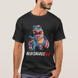4th July T Rex America Dinosaur Independence Day P T-Shirt