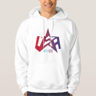 4th July USA simplified text by Masanser Hoodie