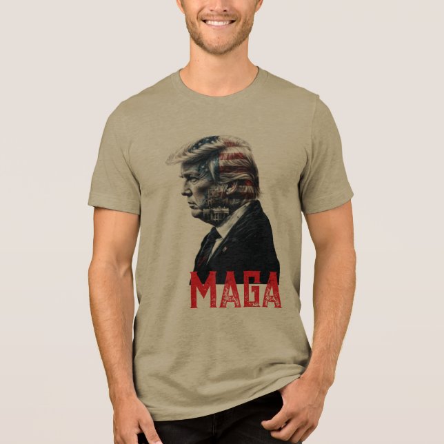 4th MAGA T-Shirt Tri-Blend Shirt (Front)