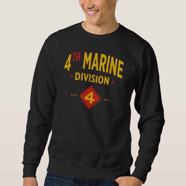 4th Marine Division United States Military Sweatshirt (Front)