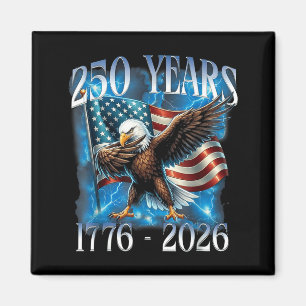 4th of July 1776-2026 Dabbing Eagle 250th USA Magnet
