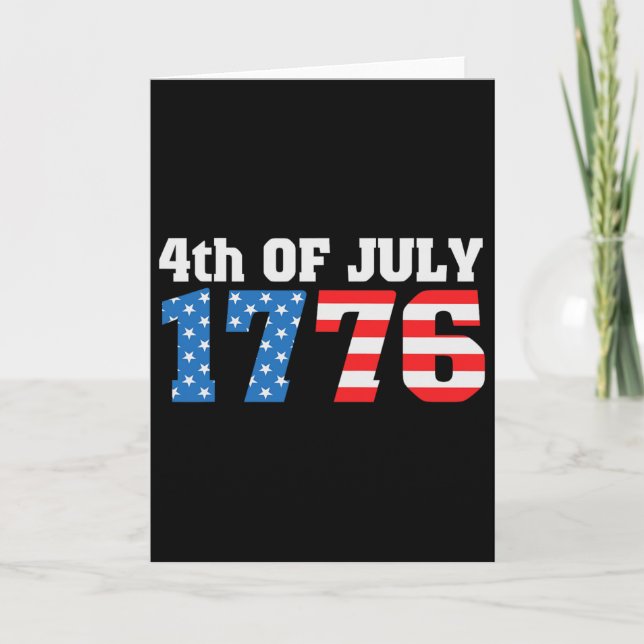 4th Of July 1776  Card (Front)