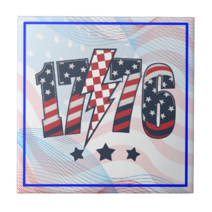 4th of July 1776 Ceramic Tile