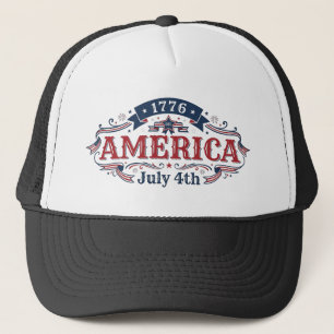 4th of July 1776 Trucker Hat