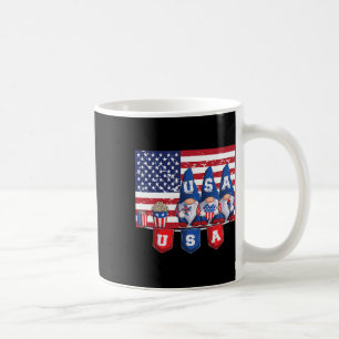 4th Of July 2023 Patriotic Gnomes Funny American U Coffee Mug