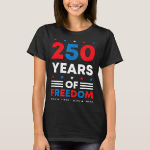 4th of July 250 Year Anniversary USA Flag America T-Shirt