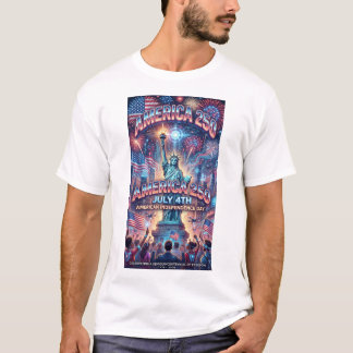 4th of july 250 year independence day modern T-Shirt