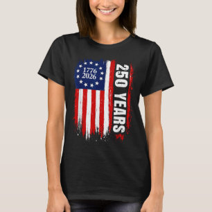 4th of July 250 Years 1776-2026 250th Eagle USA T-Shirt