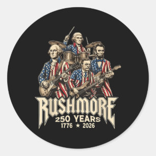 4th Of July 250th Anniversary 1776 2026 Patriotic Classic Round Sticker