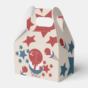 4th of July 2nd Birthday Ice Cream Stars  Favour Box