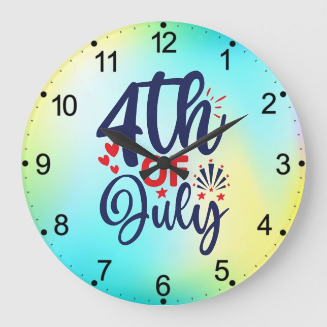 4th of July-68826 Large Clock (Front)