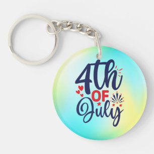 4th of July-9814 Key Ring