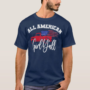 4th of July All American Girl Independence day Sum T-Shirt