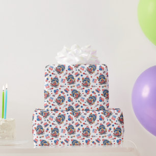 4th of July America Independence Mrs. Gnome Wrapping Paper