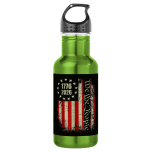 4th of July America US Flag Patriotic 532 Ml Water Bottle