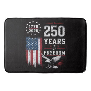 4th of July America US Flag Patriotic Bath Mat