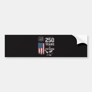 4th of July America US Flag Patriotic Bumper Sticker