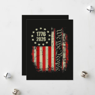 4th of July America US Flag Patriotic  Holiday Card