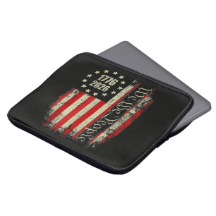 4th of July America US Flag Patriotic Laptop Sleeve
