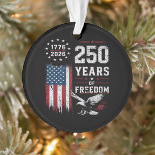 4th of July America US Flag Patriotic Ornament