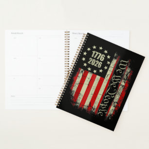 4th of July America US Flag Patriotic Planner