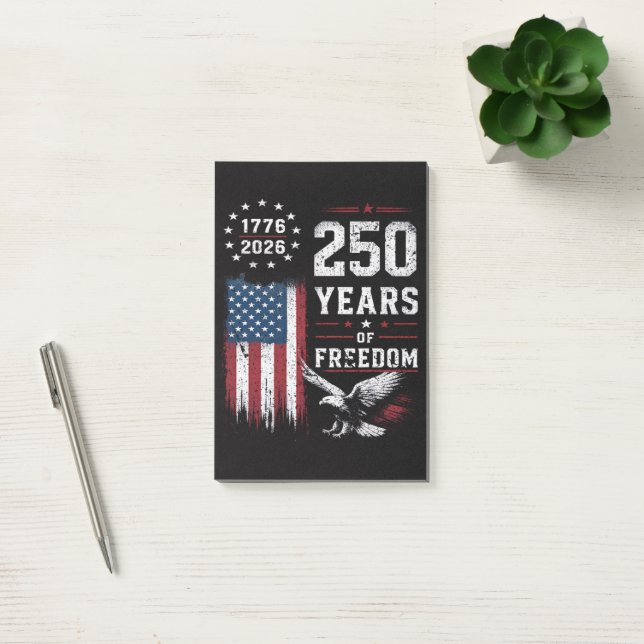 4th of July America US Flag Patriotic  Post-it Notes (Office)