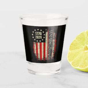 4th of July America US Flag Patriotic Shot Glass