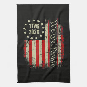 4th of July America US Flag Patriotic Tea Towel