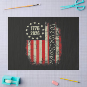 4th of July America US Flag Patriotic Tissue Paper