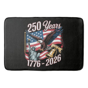 4th of July America US Patriotic Eagle Bath Mat
