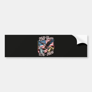 4th of July America US Patriotic Eagle Bumper Sticker