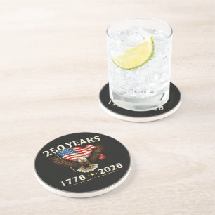 4th of July America US Patriotic Eagle Coaster