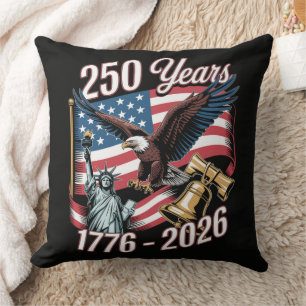 4th of July America US Patriotic Eagle Cushion