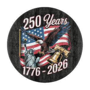 4th of July America US Patriotic Eagle Cutting Board